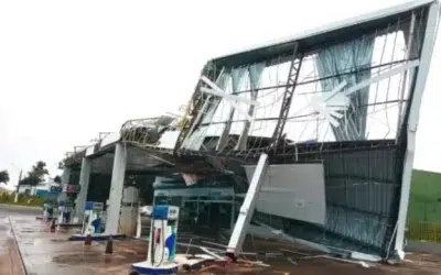 Ciclone destrói estrutura de pecuaristas no RS