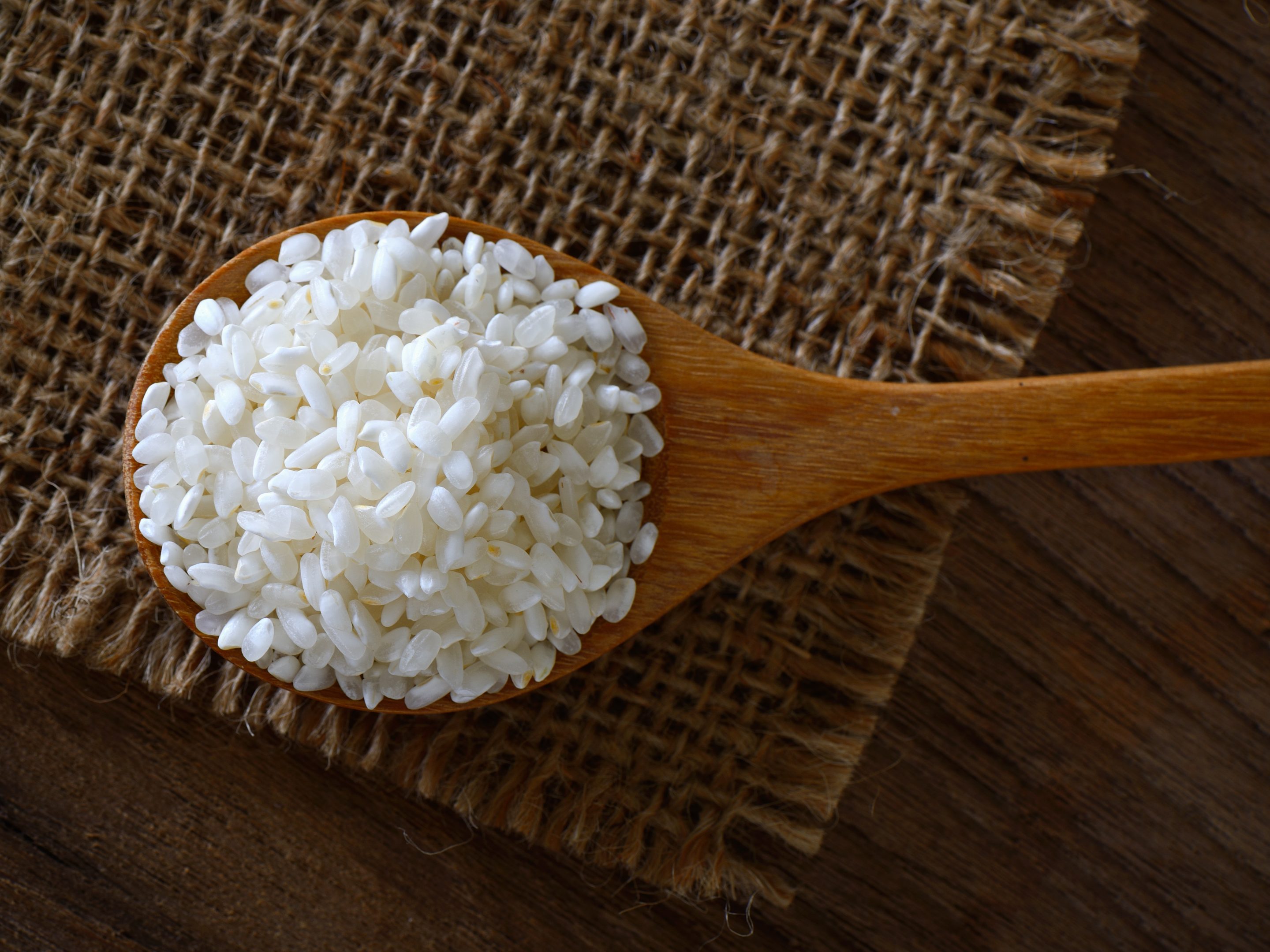 rice in spoon